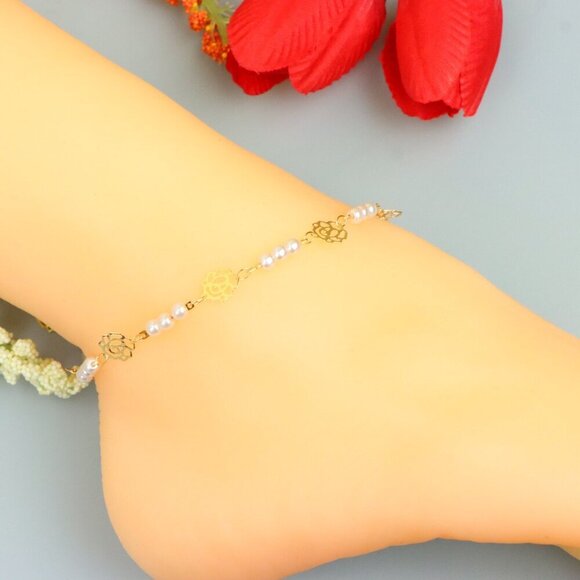 "Handmade Anklet – A Stylish Choice for Women, Thoughtful Gift Idea, EVCH1745 - Picture 2 of 10